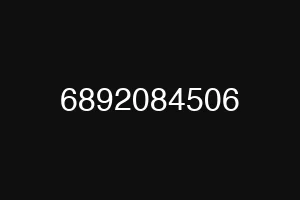6892084506