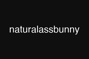 naturalassbunny